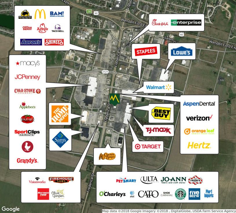 Owensboro Towne Center: 5115 Frederica St, Owensboro, KY 42301